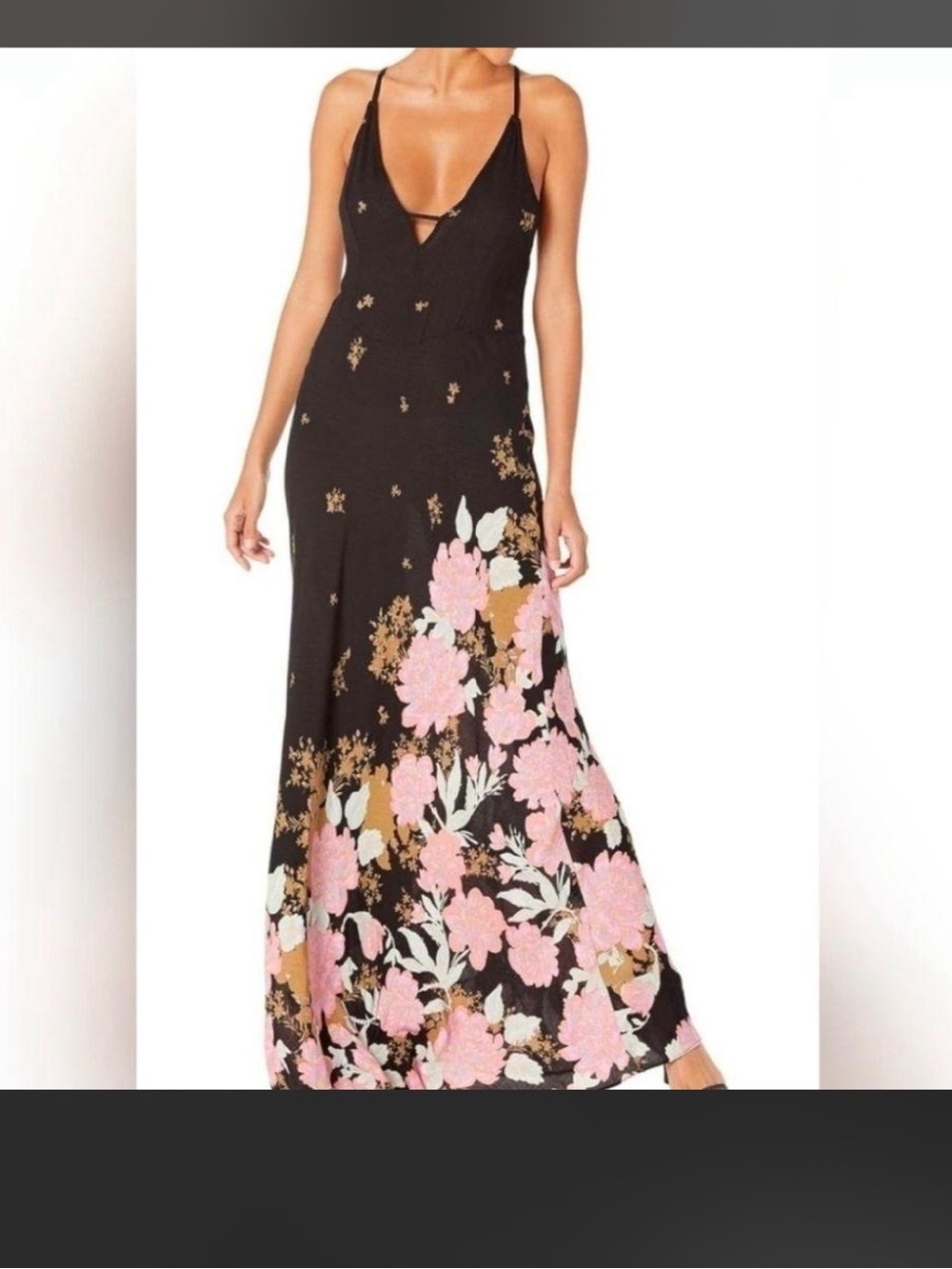 Free People Floral Maxi Dress